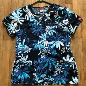 Dickies floral scrub top